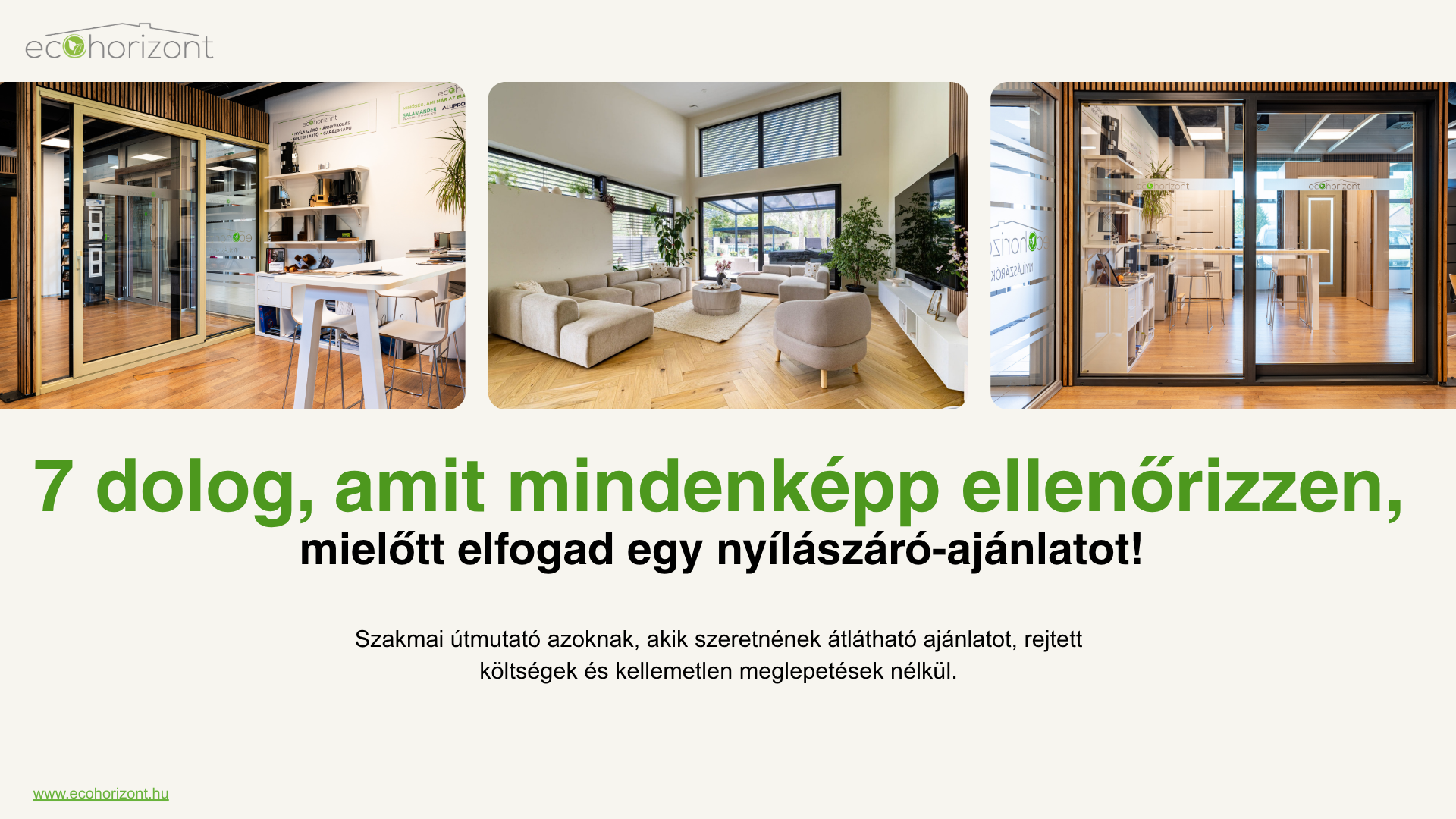 Eco Horizont letölthető szakmai útmutató